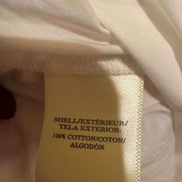 Ann Taylor Long Sleeve White Oversized Shirt Front Pockets Longer In Back Sz Sm - Picture 7 of 11